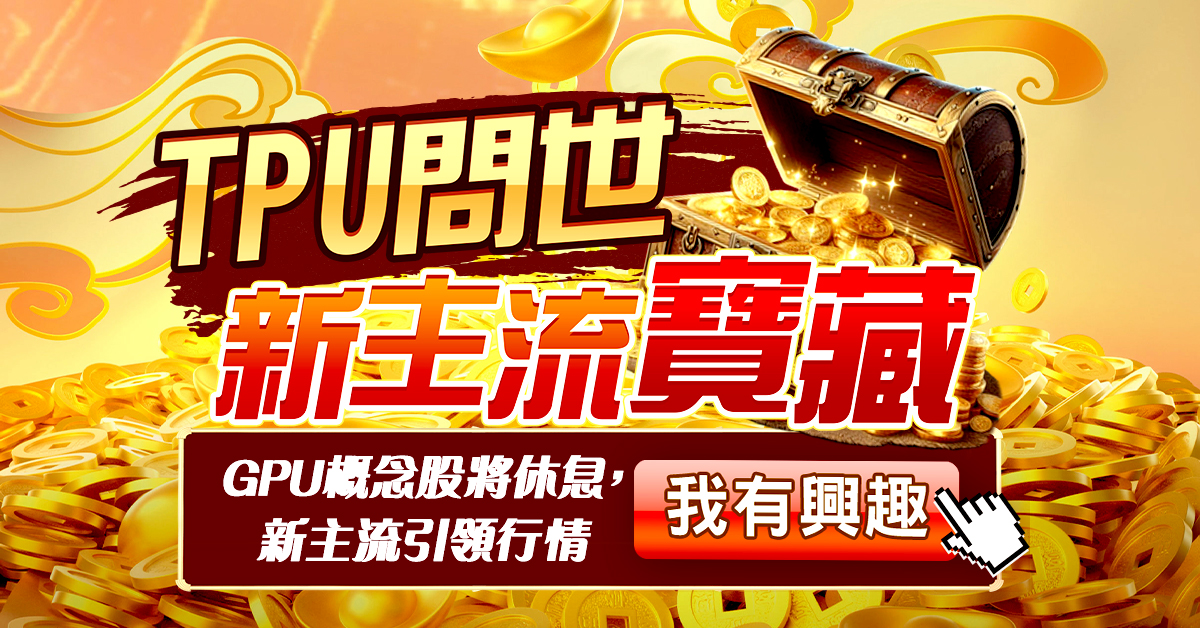 TPU問世，新主流寶藏